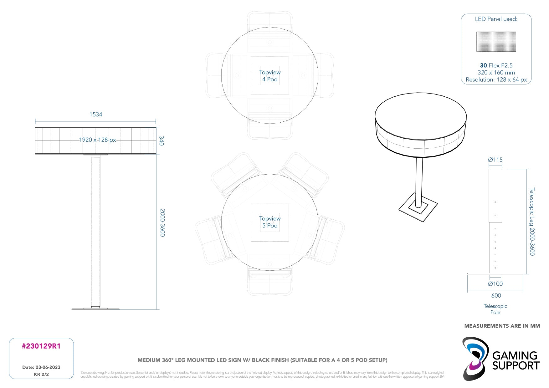 Circular LED Display