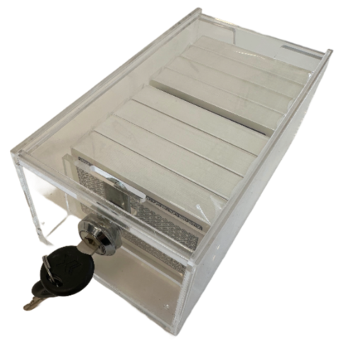 Card Container Transparent Lock Closed