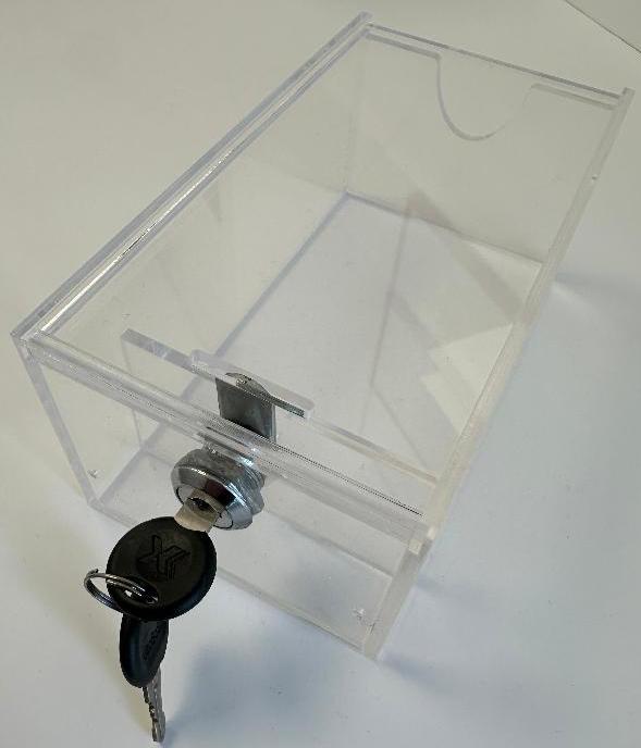 Card Container Transparent Lock Closed