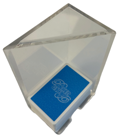 Transparent acrylic discard holder for 8 decks with cards