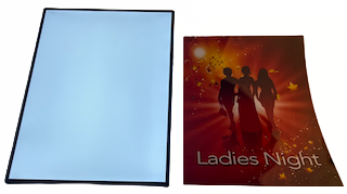 Light Poster, LED Backlit Aluminum Frame, Sizes A5, A4 or A3, Poster Sign with exchangeable artwork