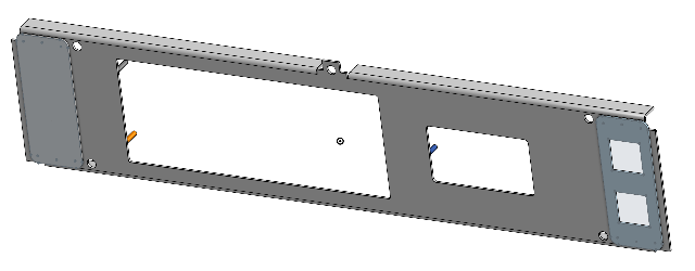 PlayTech Player Tracking Mounting Bracket for Atronic Oxygen Upright Cabinet 3D view