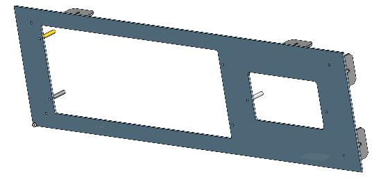 PlayTech Player Tracking Mounting Bracket for Aristcorat ARC/HELIX/EDGEX/MARSX Cabinets 3D View