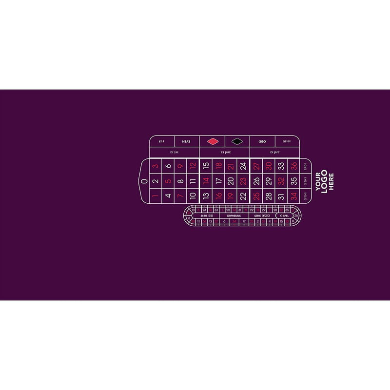 Casino Layout American Roulette Left Handed Purple