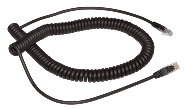 CAT5 Network Cable Coiled 2 x male RJ45 connectors