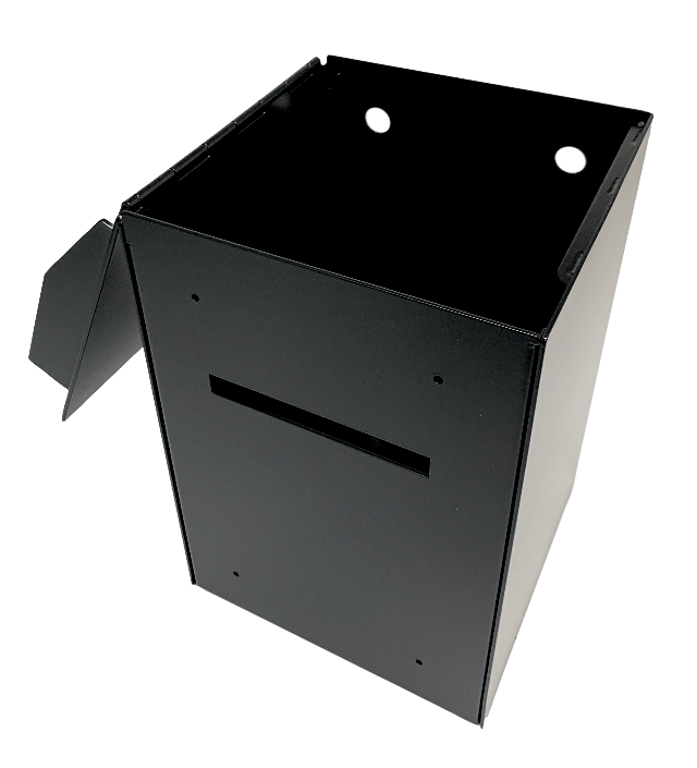 Standard Cash Box, 3mm Steel, Powder Coated Matte Black