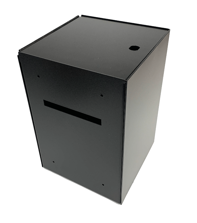 Standard Cash Box, 3mm Steel, Powder Coated Matte Black