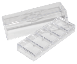 Transparent Poker Chip Tray for 100 Chips