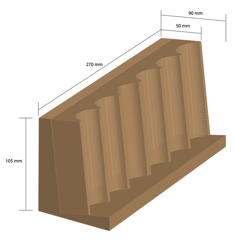 Chip Rack Mahogany