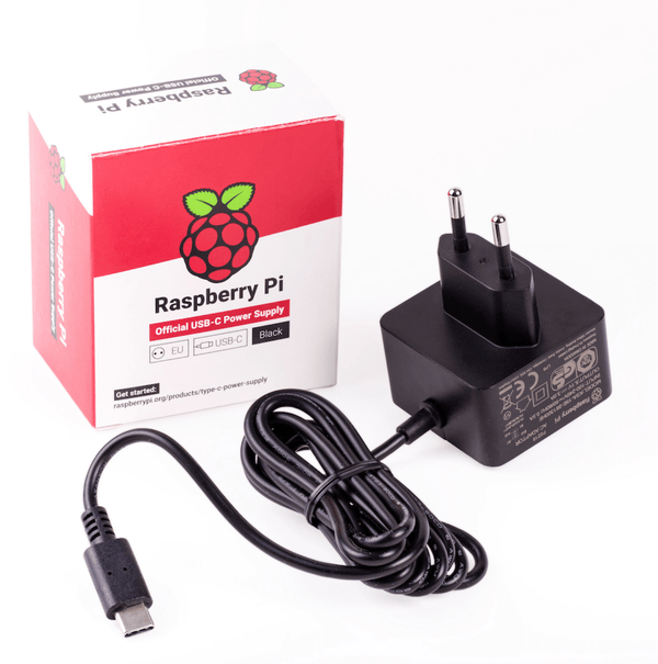 Raspberry Pi USB-C Power Supply Unit Black