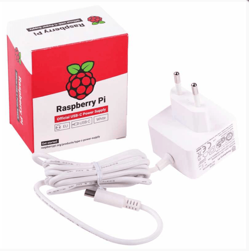 Raspberry Pi USB-C Power Supply Unit White