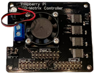 Raspberry LED Panel Matrix Controller Top View